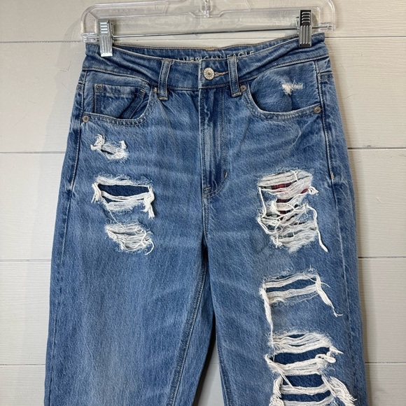 American Eagle | Women's Mom Straight Jean Size 2 - Picture 2 of 14